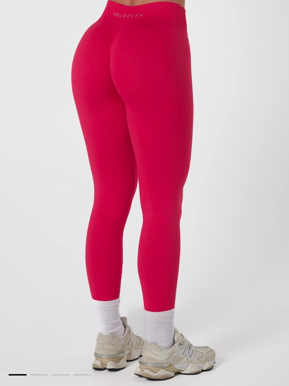 Velocity SIGNATURE SCRUNCH LEGGINGS CHERRY XS